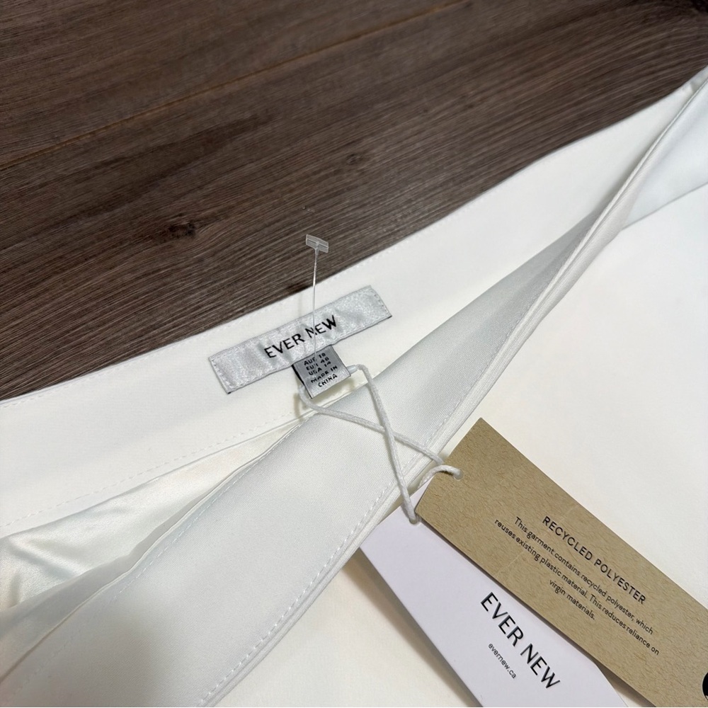 EVER NEW White Mini Skirt with Clean A-Line/ BRAND NEW - Picture 5 of 8